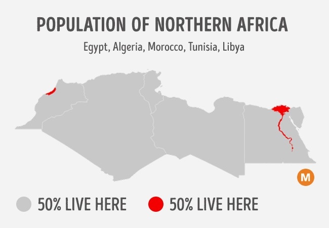 10 bản đồ thú vị chứng minh dân số thế giới phân bố không đồng đều