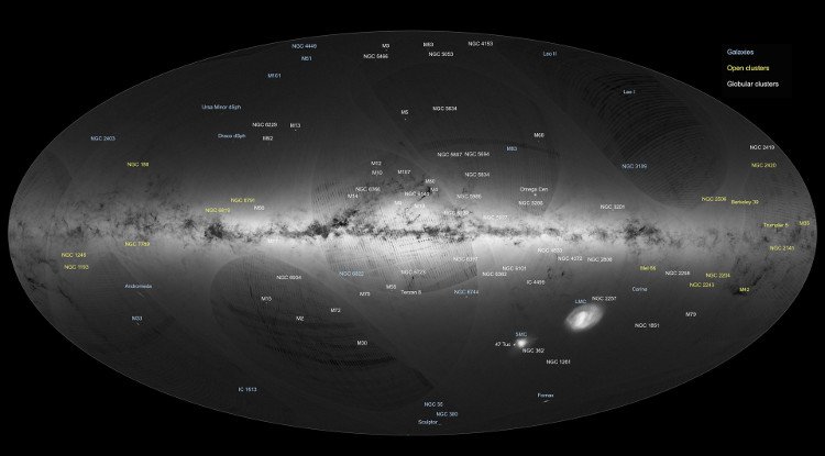 Ảnh chụp thiên hà Milky Way gửi về từ tàu Gaia