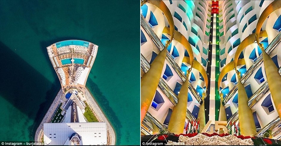 Bên trong khách sạn Dubai 7 sao quyền lực nhất mạng xã hội