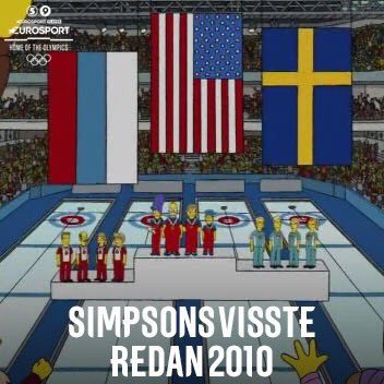 Bộ phim Gia đình Simpson lại dự đoán đúng kết quả Olympic mùa đông 2018 từ 8 năm trước