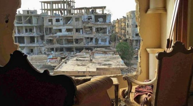 Bom đạn “bó tay” với một thư viện bí mật dưới lòng đất Syria