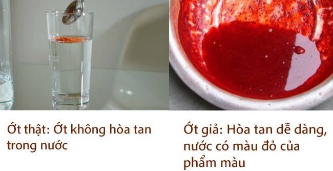 Cách phân biệt bột ớt thật và bột ớt giả