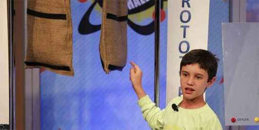 Cậu bé 11 tuổi giành giải sáng tạo túi chống lụt
