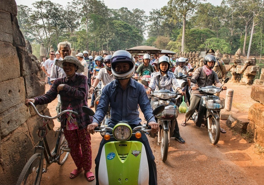 Chả cứ ở Việt Nam, giờ cao điểm ở nước khác cũng kinh hoàng lắm