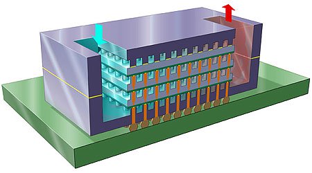 Chip đầu tiên trên thế giới có ống nước làm mát bên trong