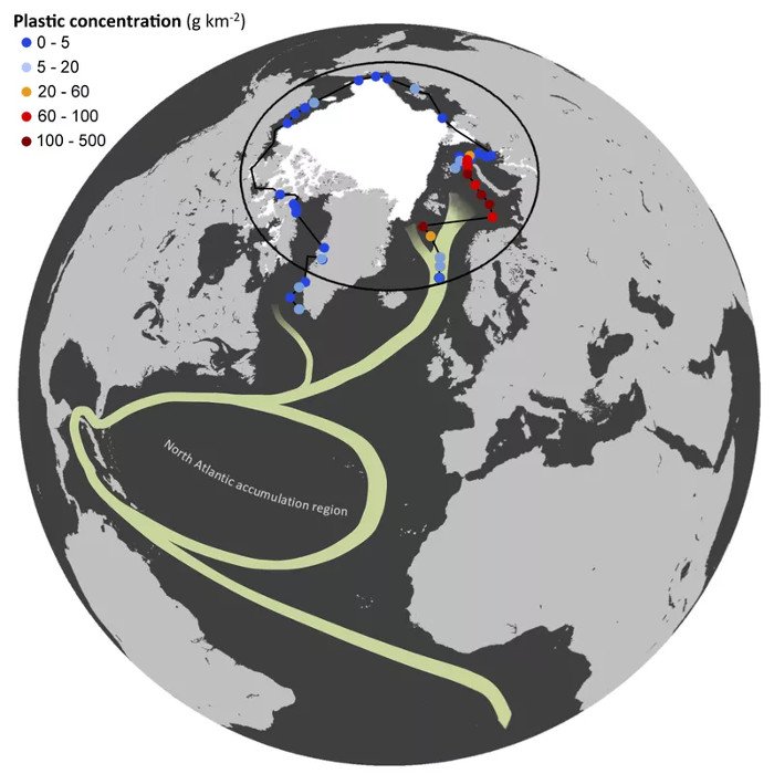 Choáng váng khi 1 lít băng Bắc Cực chứa 234 mẩu rác