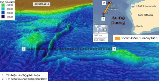 Công nghệ lập bản đồ đáy biển để tìm máy bay mất tích