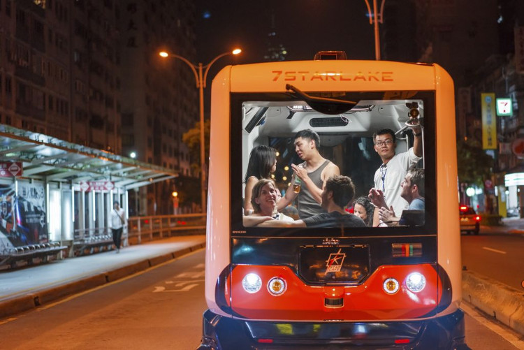 Đài Loan có xe bus không người lái đầu tiên trên thế giới