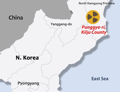Động đất xảy ra gần khu thử hạt nhân Triều Tiên