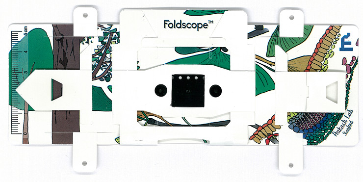 Foldscope - kính hiển vi bằng giấy giúp chẩn đoán sốt rét