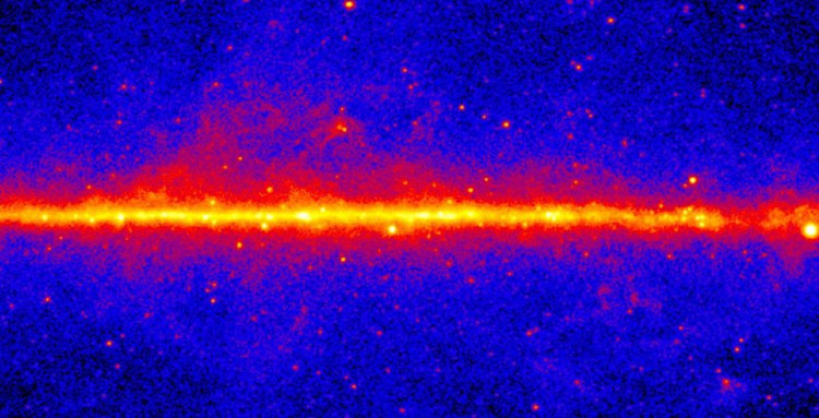 Hình ảnh tuyệt đẹp về Ngân Hà khi quan sát qua sóng vô tuyến