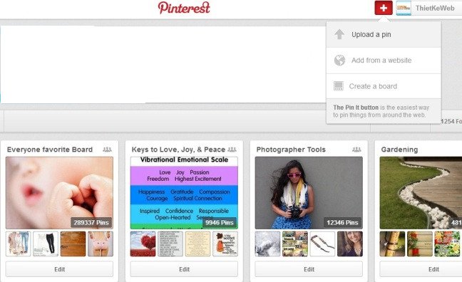 Hướng dẫn sử dụng Pinterest - mạng xã hội hình ảnh mới