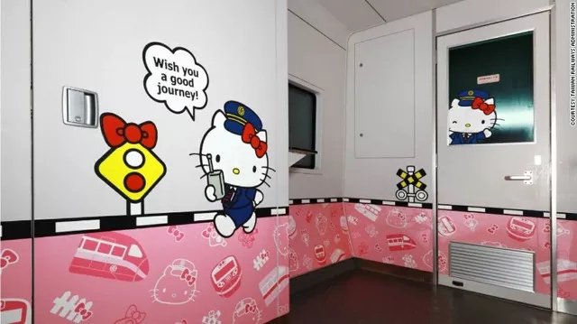 Hút mắt tàu tốc hành Hello Kitty