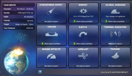Impact Earth - Mô phỏng tác động thiên thạch