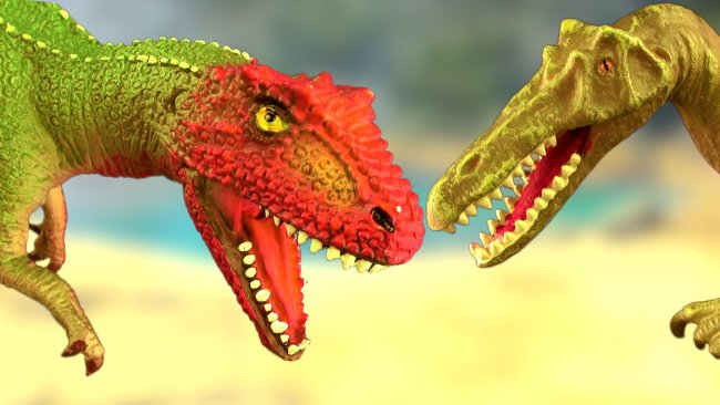 Khủng long bạo chúa T-rex và Giganotosaurus, con nào sẽ thắng?