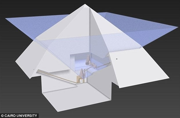 Lần đầu tiên, hình ảnh 3D về cấu trúc bên trong kim tự tháp được tiết lộ