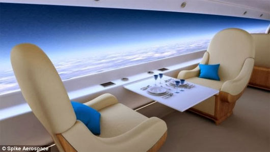Máy bay siêu thanh màn hình khổng lồ