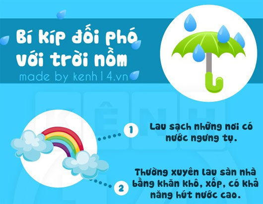 Mẹo hay đối phó với tiết trời nồm