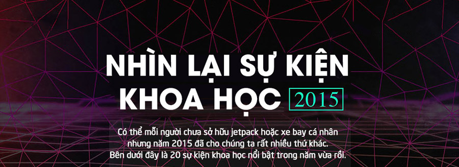 Nhìn lại những sự kiện khoa học nổi bật trong năm 2015