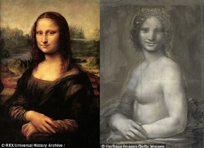 Phát hiện bản vẽ Mona Lisa khỏa thân?
