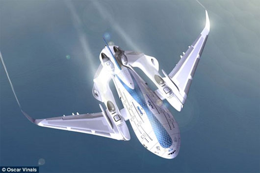 Siêu máy bay tương lai có cánh tự hàn gắn