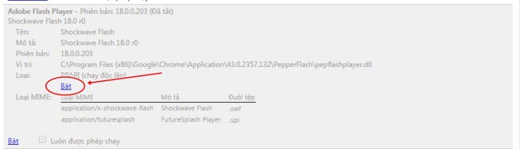 Sửa lỗi Adobe Flash Player bị chặn do lỗi thời