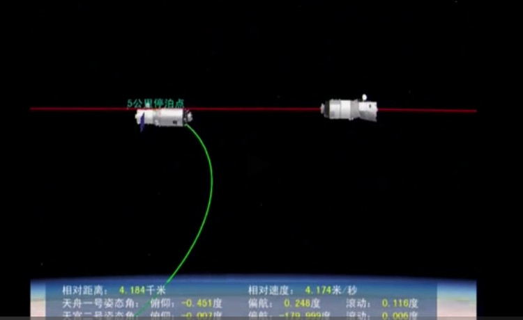 Tàu vũ trụ Trung Quốc ghép thành công với trạm Thiên Cung 2