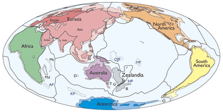 Tìm hiểu bí ẩn lục địa thứ 7 biến mất 75 triệu năm trước