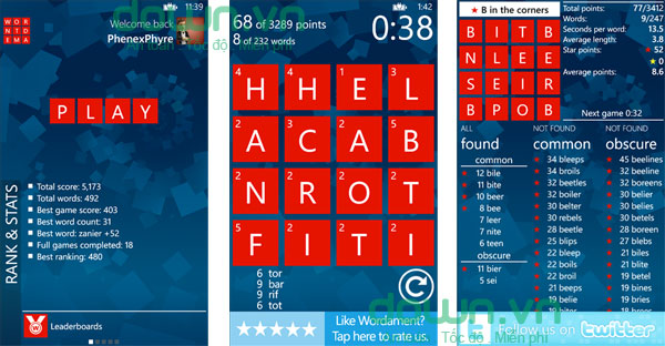 Tổng hợp game giải đố hấp dẫn trên Windows Phone