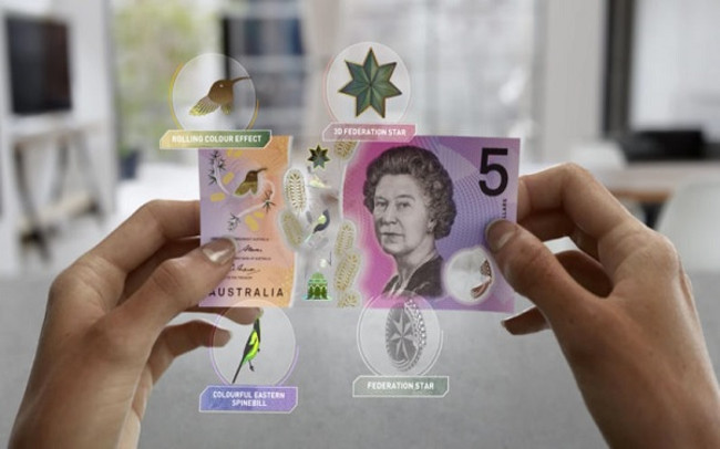 Úc phát hành tờ 5 đô-la mới ảo như bước ra từ phim viễn tưởng