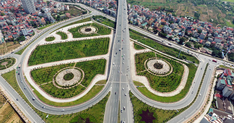 Vẻ đẹp 4 nút giao thông nghìn tỷ của Hà Nội nhìn từ trên cao