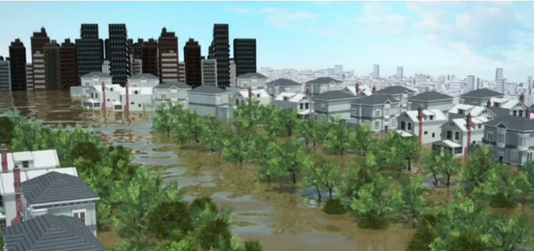 Video: Đường rút của 56 tỷ m3 nước mưa trút xuống Houston