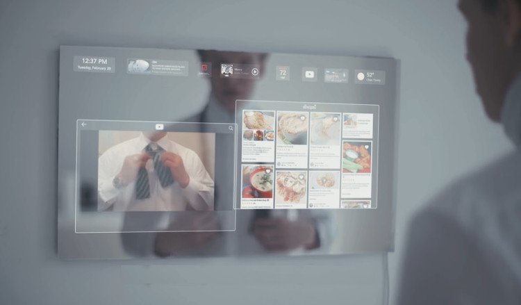 Video: Gương thông minh tích hợp màn hình máy tính