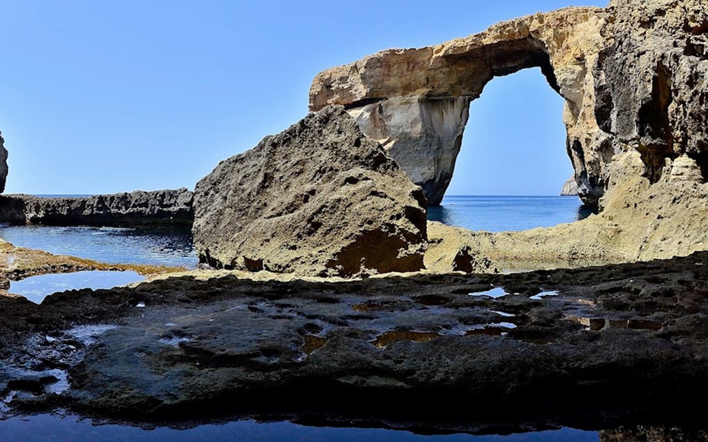 Vòm đá Azure Window trước khi sập xuống biển