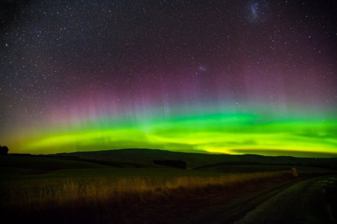 Vũ điệu cực quang lộng lẫy đêm New Zealand