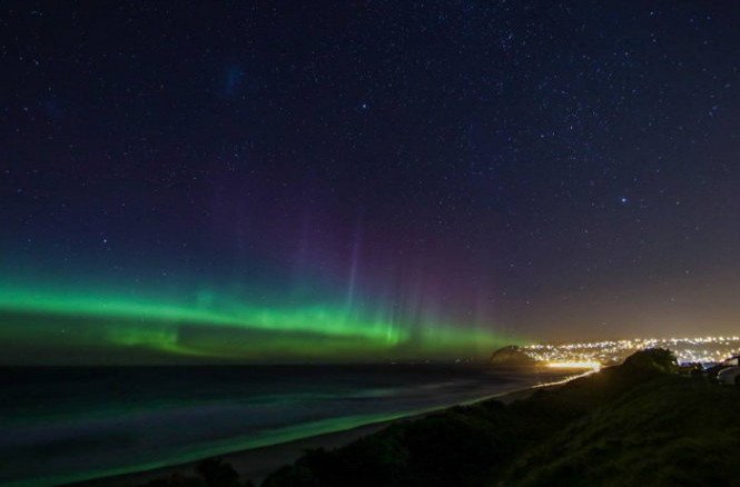 Vũ điệu cực quang lộng lẫy đêm New Zealand