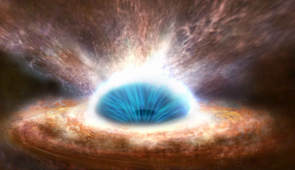 Ba thiên hà hợp nhất đẻ ra siêu hố đen