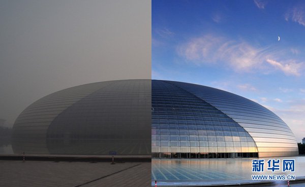 Bắc Kinh trước và sau khi bị nhấn chìm trong khói bụi ô nhiễm
