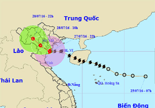 Bão Mirinae vào Nam Định - Ninh Bình