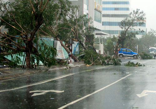 Bão Nari tàn phá phá miền Trung