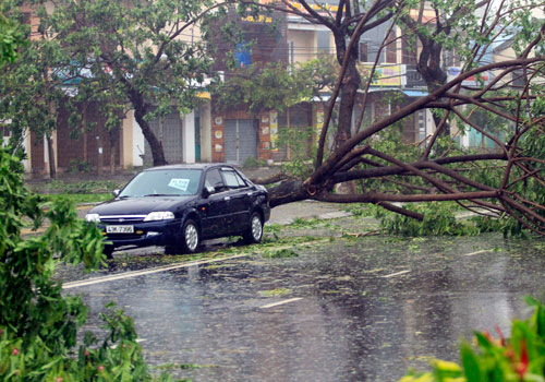 Bão Nari tàn phá phá miền Trung