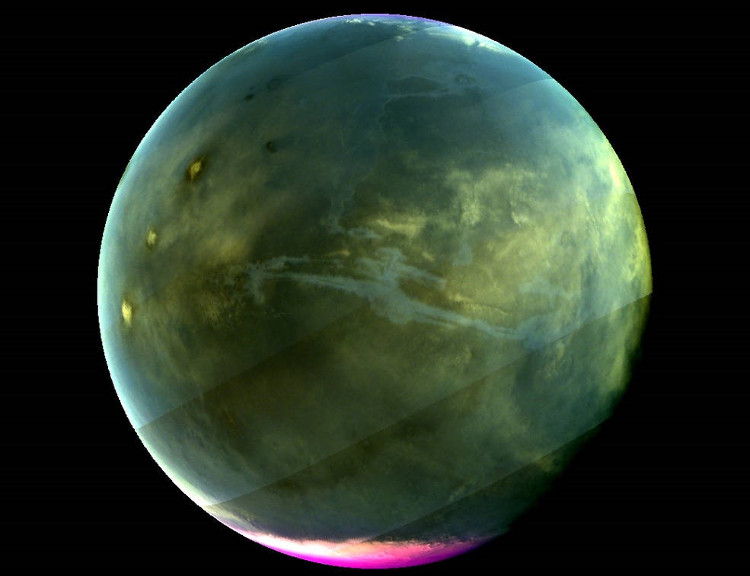 Bề mặt cực tím tuyệt đẹp của sao Hỏa từ ảnh vệ tinh