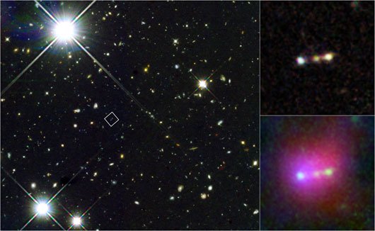 Bộ ba thiên hà thời Hừng đông vũ trụ