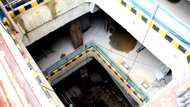 Cận cảnh nhà ga ngầm Metro: Công trường khổng lồ dưới lòng đất