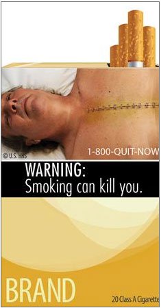Công bố 9 hình ảnh minh họa tác hại của thuốc lá