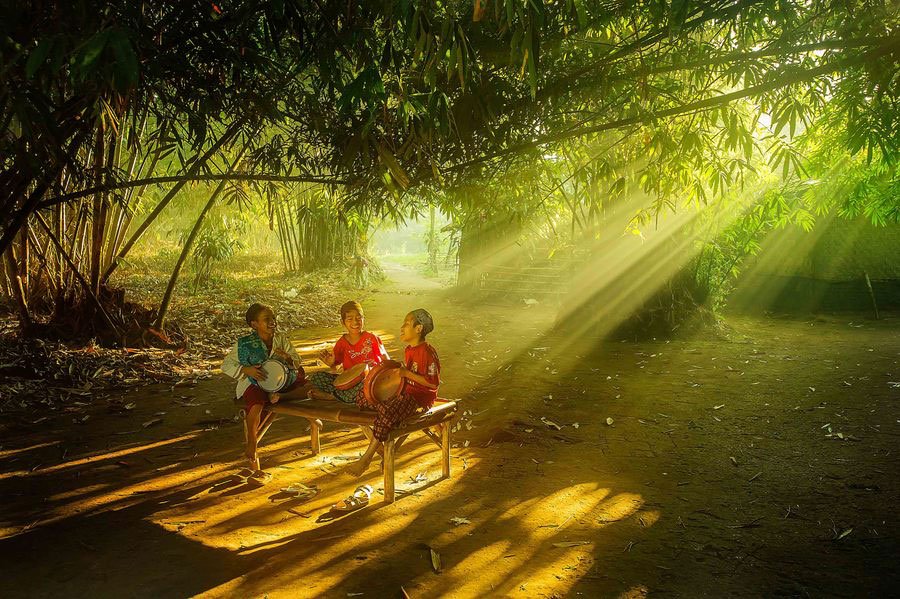 Cuộc sống yên bình nơi làng quê Việt