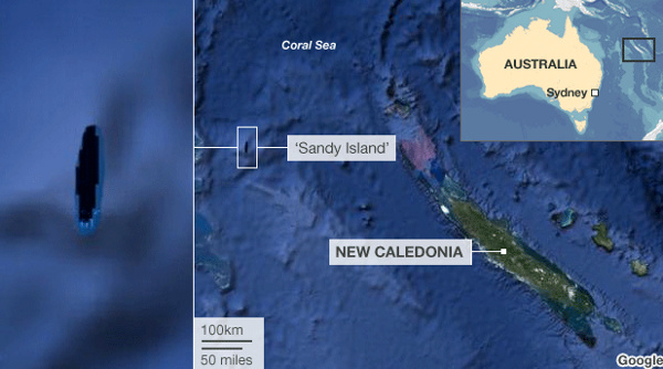 Đảo ma Sandy xuất hiện trên bản đồ là nhầm lẫn