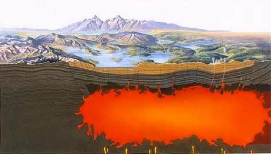 Dấu vết siêu núi lửa cổ đại tại Utah