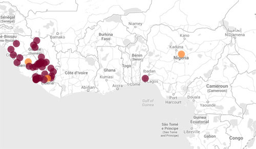 Dịch Ebola đã lan nhanh như thế nào?