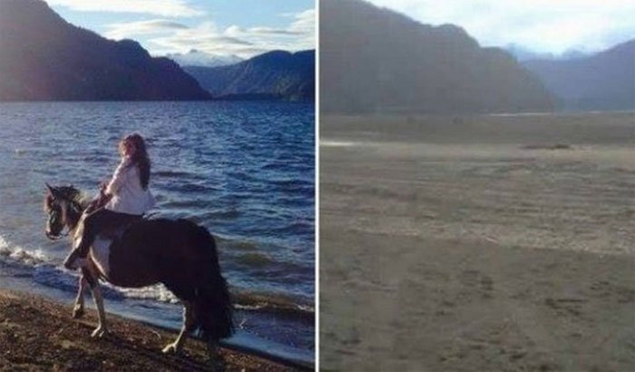 Hồ rộng 1.400 hecta ở Chile biến mất sau một đêm